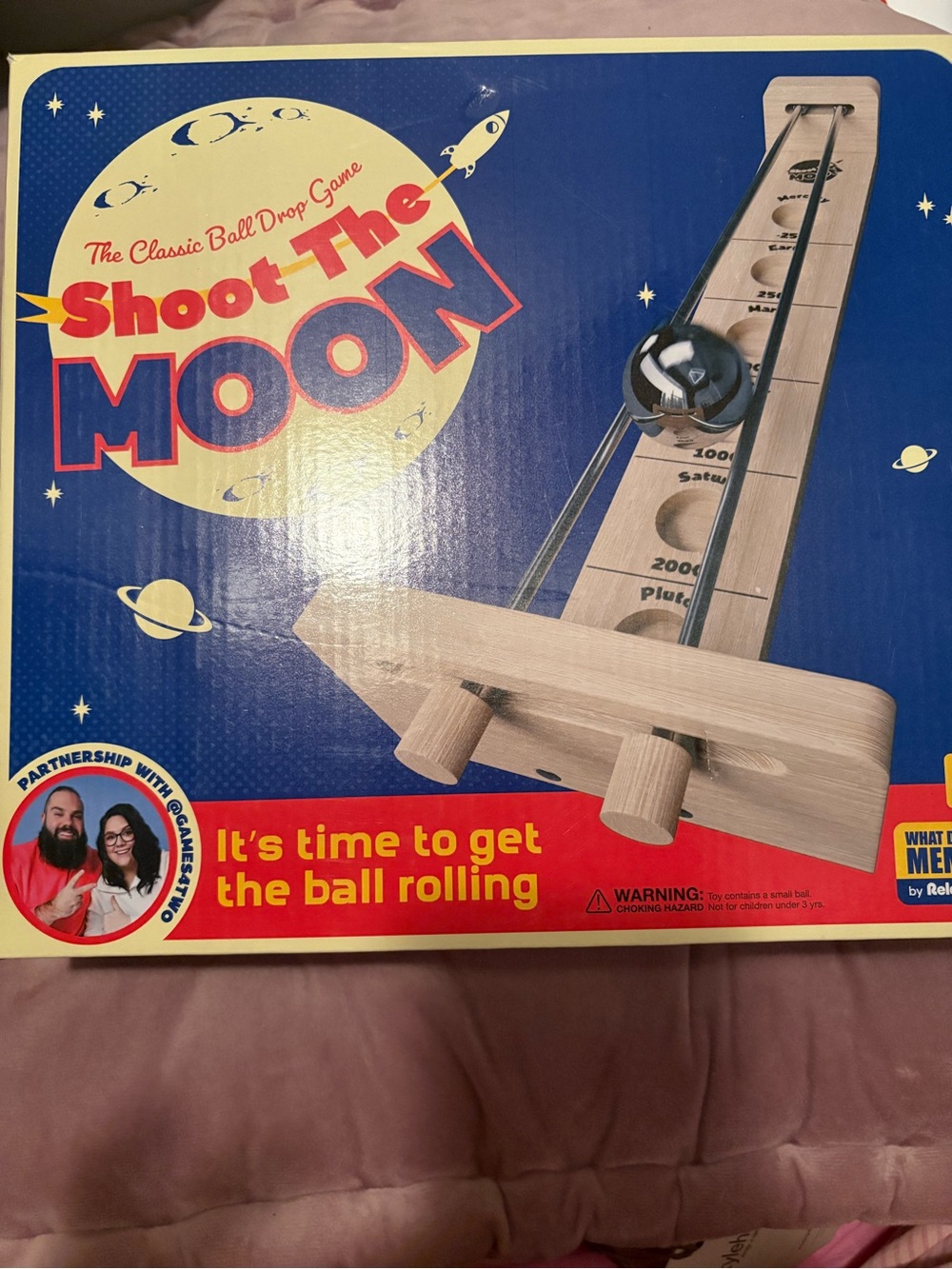 Shoot The Moon Classic Ball Drop Game - Blue